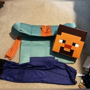Minecraft Costume with Mask